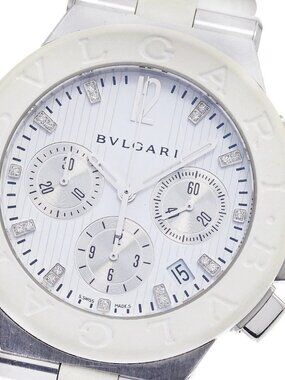 BVLGARI Diagono DG40SCH Chronograph with 19 diamonds Automatic Men's_942728